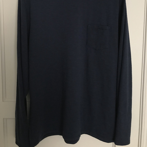 Onia Chad Long Sleeve - Navy - Picture 5 of 5